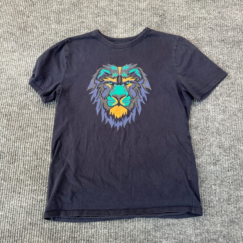 Gap Kids Graphic Tee XXL Black Lion Head Print Cotton Short Sleeve